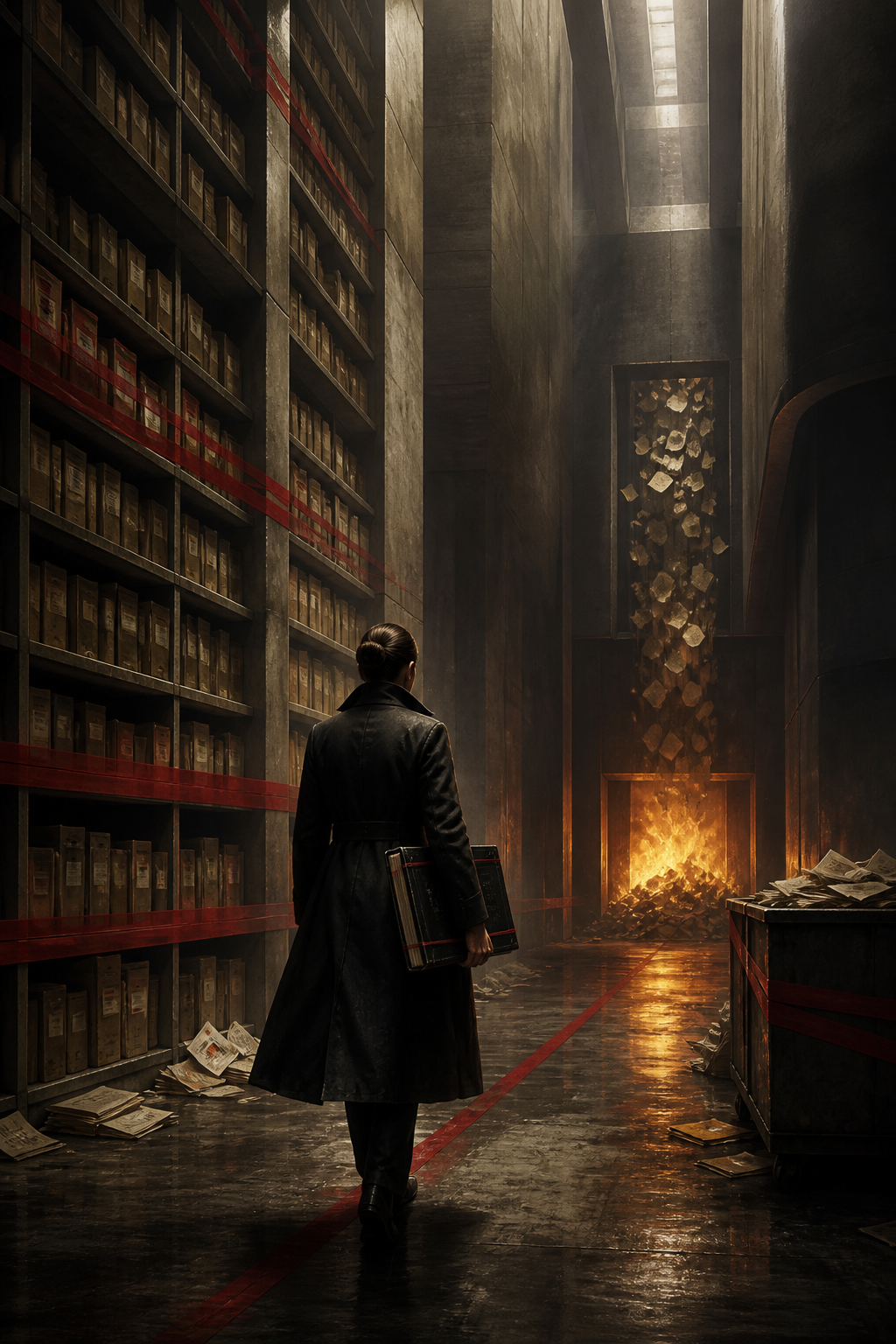 Atmospheric cover artwork for The Last Commandment