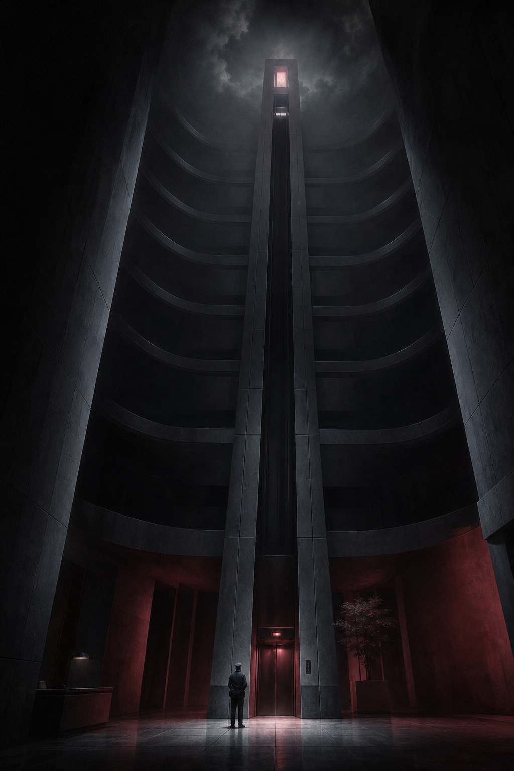 Atmospheric cover artwork for The Last Floor